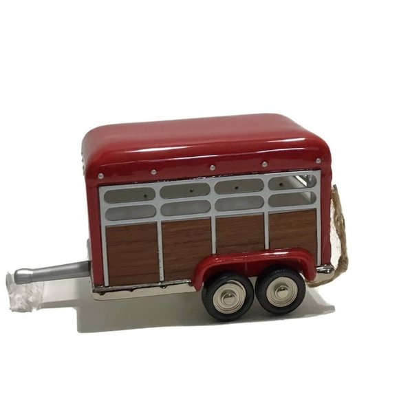 Dept 56 Snow Village - Bucks County - Horse Trailer - Picture 1 of 7